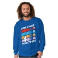 thumbnail image 1 of PACMAN 4 Followers Social Media Joke Sweatshirt for Men or Women Brisco Brands M, 1 of 2