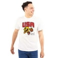 thumbnail image 1 of PACMAN Arcade Game Basketball USA Men's Graphic T Shirt Tees Brisco Brands S, 1 of 6