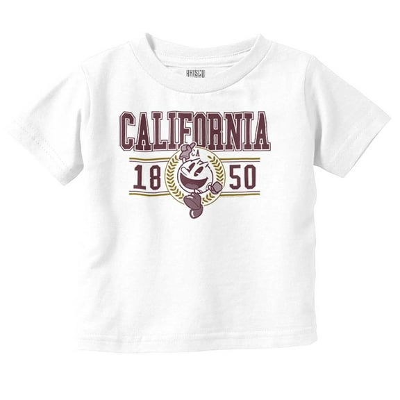 PACMAN Arcade Game California Varsity Toddler Boy Girl T Shirt Infant Toddler Brisco Brands 3T