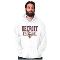 thumbnail image 1 of PACMAN Arcade Game Detroit Varsity Hoodie Sweatshirt Women Men Brisco Brands S, 1 of 6