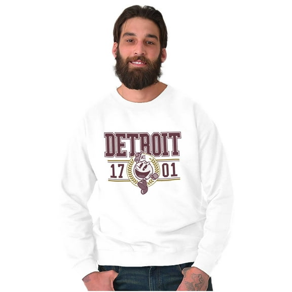 PACMAN Arcade Game Detroit Varsity Sweatshirt for Men or Women Brisco Brands S