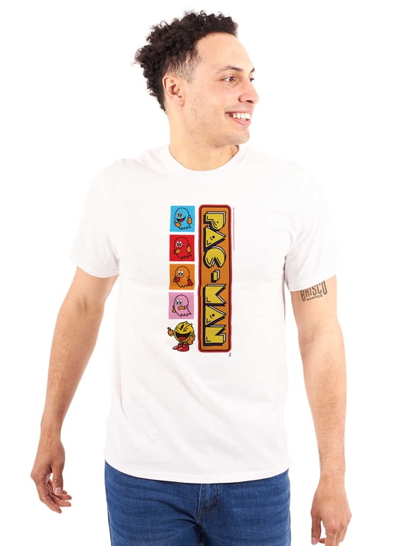 PACMAN Arcade Game Ghost Friends Men's Graphic T Shirt Tees Brisco Brands M