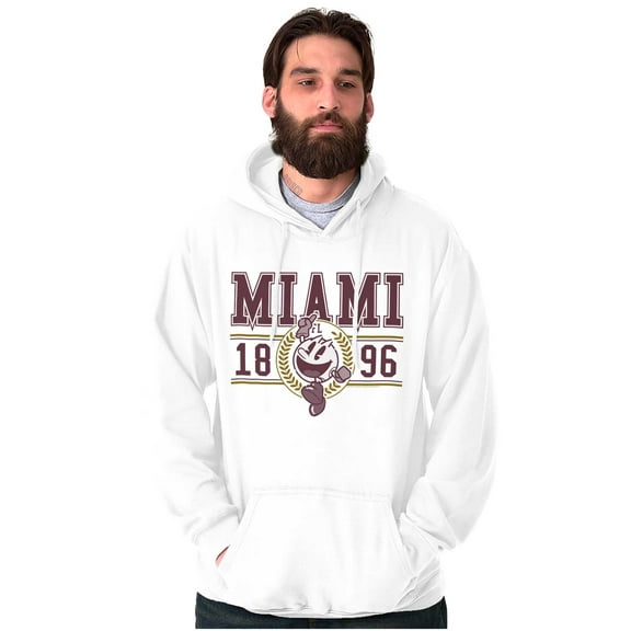 PACMAN Arcade Game Miami Varsity Hoodie Sweatshirt Women Men Brisco Brands S