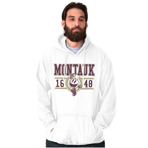 PACMAN Arcade Game Montauk Varsity Hoodie Sweatshirt Women Men Brisco Brands S