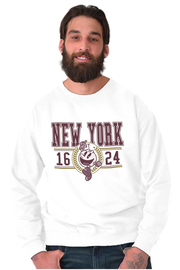 PACMAN Arcade Game New York Varsity Sweatshirt for Men or Women Brisco Brands X