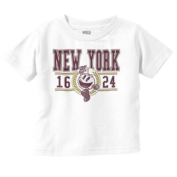 PACMAN Arcade Game New York Varsity Toddler Boy Girl T Shirt Infant Toddler Brisco Brands 6M