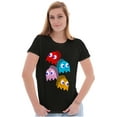 thumbnail image 1 of PACMAN Arcade Game Pixelated Ghosts Women's T Shirt Ladies Tee Brisco Brands S, 1 of 5