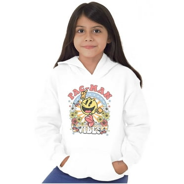 PACMAN Arcade Game Spring Vibes Kids Hoodie Sweatshirt Girls Teen Brisco Brands S