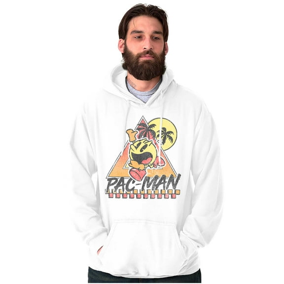 PACMAN Arcade Game Tropical Vacation Hoodie Sweatshirt Women Men Brisco Brands S