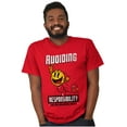 thumbnail image 1 of PACMAN Avoid Responsibility Lazy Men's Graphic T Shirt Tees Brisco Brands M, 1 of 6