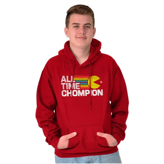 PACMAN Champion Hungry Foodie Hoodie Sweatshirt Women Men Brisco Brands 4X