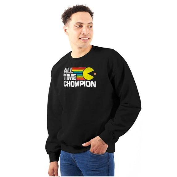 PACMAN Champion Hungry Foodie Sweatshirt for Men or Women Brisco Brands S