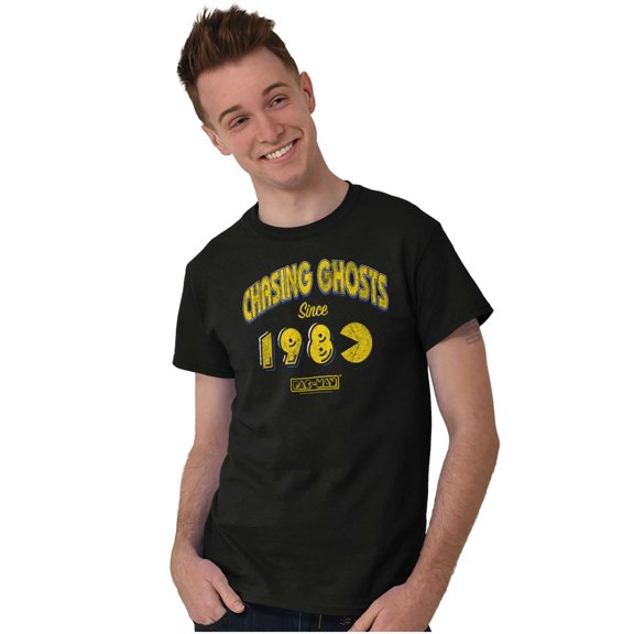 PACMAN Chasing Ghosts Since 1980 Men's Graphic T Shirt Tees Brisco Brands L