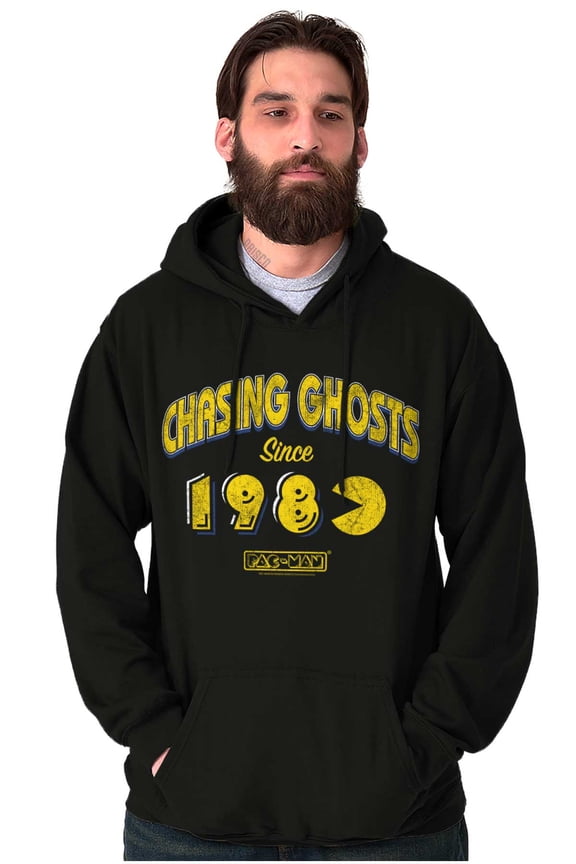 PACMAN Chasing Ghosts Since 1980 Unisex Plus Size Hoodie Brisco Brands 2X