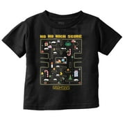 PACMAN Christmas Maze Video Game Toddler Baby Graphic T Shirt Brisco Brands 6M