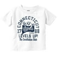 thumbnail image 1 of PACMAN Connecticut State Levels Up Toddler Boy Girl T Shirt Infant Toddler Brisco Brands 6M, 1 of 5