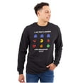 thumbnail image 1 of PACMAN Fruit and Ghosts for Breakfast Long Sleeve TShirt Men Women Brisco Brands S, 1 of 6