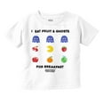 thumbnail image 1 of PACMAN Fruit and Ghosts for Breakfast Toddler Boy Girl T Shirt Infant Toddler Brisco Brands 2T, 1 of 6