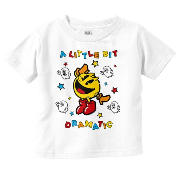PACMAN Game A Little Bit Dramatic Toddler Boy Girl T Shirt Infant Toddler Brisco Brands 6M