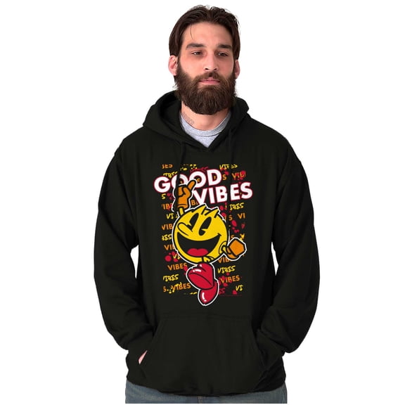 PACMAN Game Good Vibes Graffiti Hoodie Sweatshirt Women Men Brisco Brands X