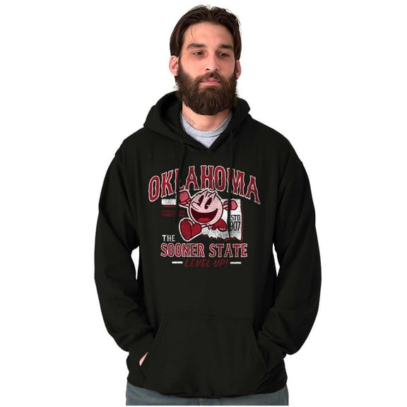 PACMAN Game Oklahoma Sooner State Hoodie Sweatshirt Women Men Brisco Brands S