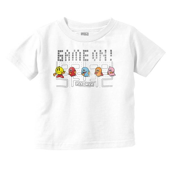 PACMAN Game On Ghost Squad Cool Toddler Boy Girl T Shirt Infant Toddler Brisco Brands 18M