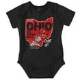 thumbnail image 1 of PACMAN Game On Ohio Buckeye State Romper Boys or Girls Infant Baby Brisco Brands NB, 1 of 6