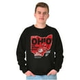 thumbnail image 1 of PACMAN Game On Ohio Buckeye State Sweatshirt for Men or Women Brisco Brands S, 1 of 6