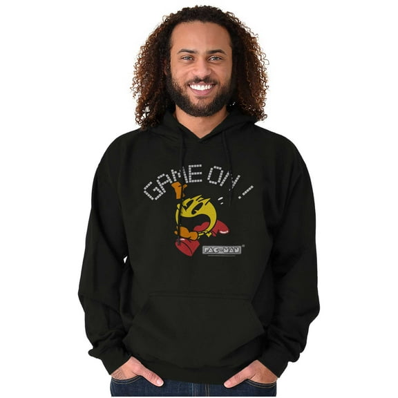 PACMAN Game On Retro 1980s Gaming Hoodie Sweatshirt Women Men Brisco Brands S