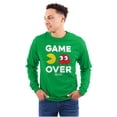 thumbnail image 1 of PACMAN Game Over Blinky Ghost Long Sleeve TShirt Men Women Brisco Brands 3X, 1 of 6