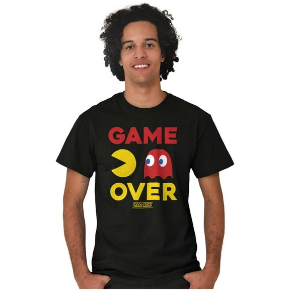 PACMAN Game Over Blinky Ghost Men's Graphic T Shirt Tees Brisco Brands L