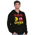thumbnail image 1 of PACMAN Game Over Blinky Ghost Zip Up Hoodie Men's Women's Brisco Brands M, 1 of 6