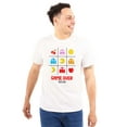 thumbnail image 1 of PACMAN Game Over Tic Tac Toe Ghosts Men's Graphic T Shirt Tees Brisco Brands S, 1 of 6