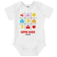 thumbnail image 1 of PACMAN Game Over Tic Tac Toe Ghosts Romper Boys or Girls Infant Baby Brisco Brands NB, 1 of 6