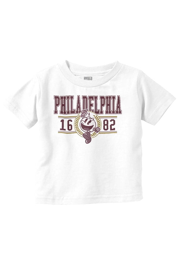 PACMAN Game Philadelphia Varsity Toddler Boy Girl T Shirt Infant Toddler Brisco Brands 6M