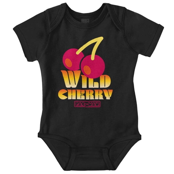 PACMAN Game Wild Cherry Power Up Romper Boys or Girls Infant Baby Brisco Brands NB