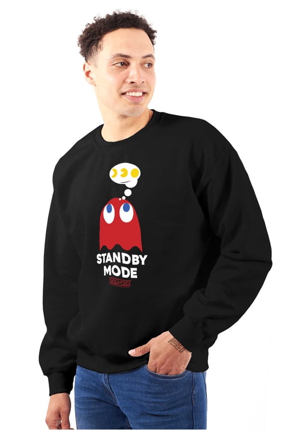 PACMAN Ghost Blinky Standby Mode Unisex Plus Size Sweatshirt Brisco Brands 3X