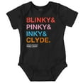 thumbnail image 1 of PACMAN Ghosts Blinky Pinky Inky Clyde Romper Boys or Girls Infant Baby Brisco Brands 24M, 1 of 7