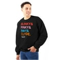 thumbnail image 1 of PACMAN Ghosts Blinky Pinky Inky Clyde Unisex Plus Size Sweatshirt Brisco Brands 2X, 1 of 5