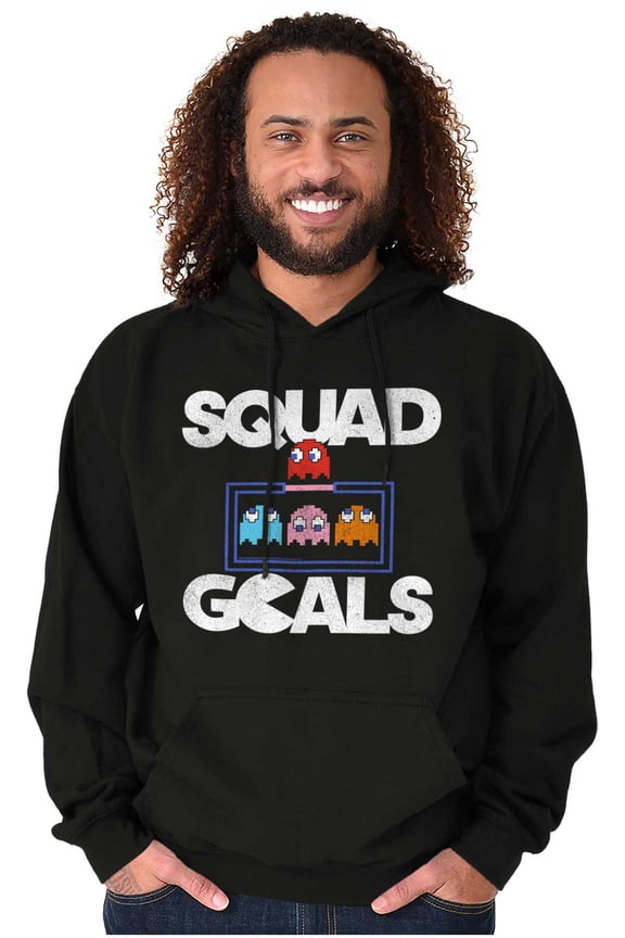 PACMAN Ghosts Squad Goals BFF Besties Unisex Plus Size Hoodie Brisco Brands 4X