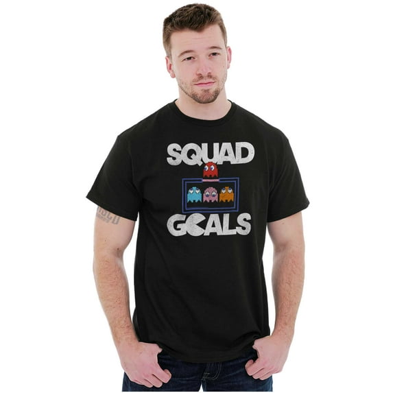 PACMAN Ghosts Squad Goals BFF Besties Men's Graphic T Shirt Tees Brisco Brands S