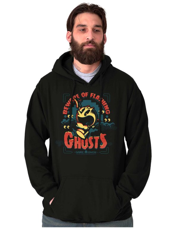 PACMAN Halloween Flashing Ghosts Hoodie Sweatshirt Women Men Brisco Brands M