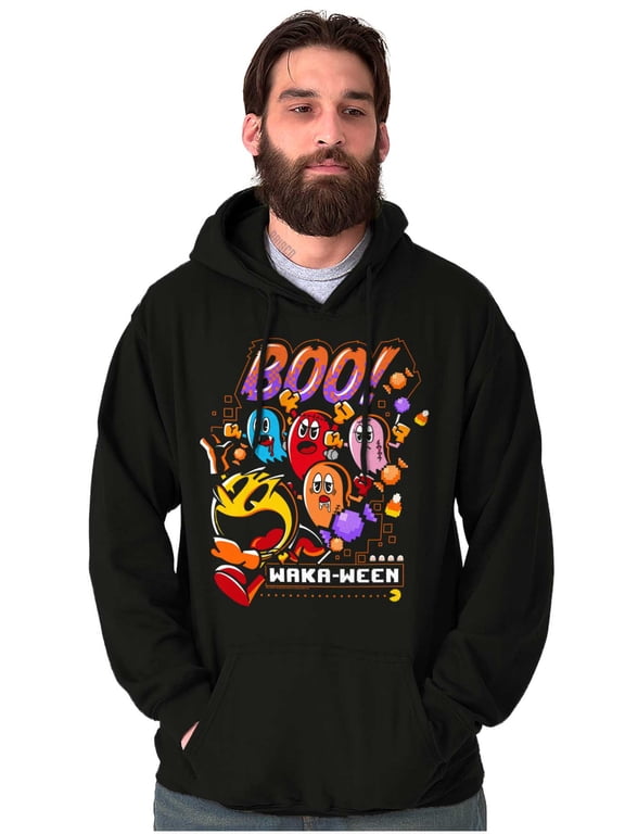 PACMAN Halloween Ghosts Boo Waka-Ween Hoodie Sweatshirt Women Men Brisco Brands M