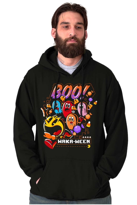 PACMAN Halloween Ghosts Boo Waka-Ween Hoodie Sweatshirt Women Men Brisco Brands X