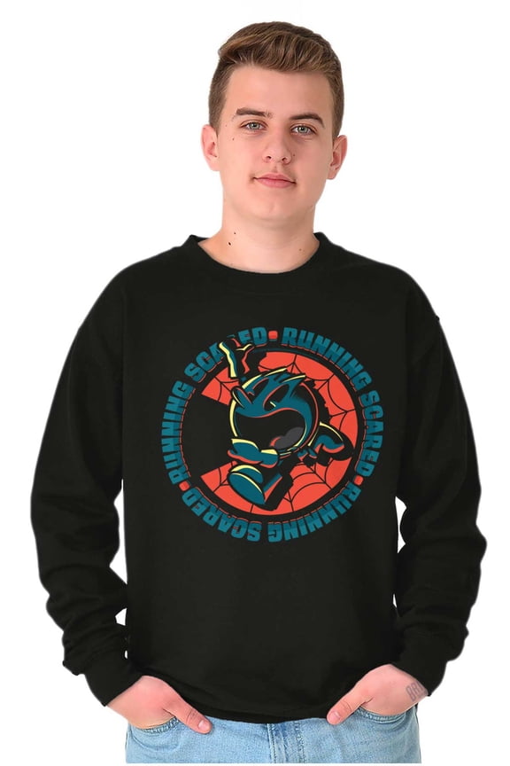 PACMAN Halloween Running Scared Unisex Plus Size Sweatshirt Brisco Brands 2X