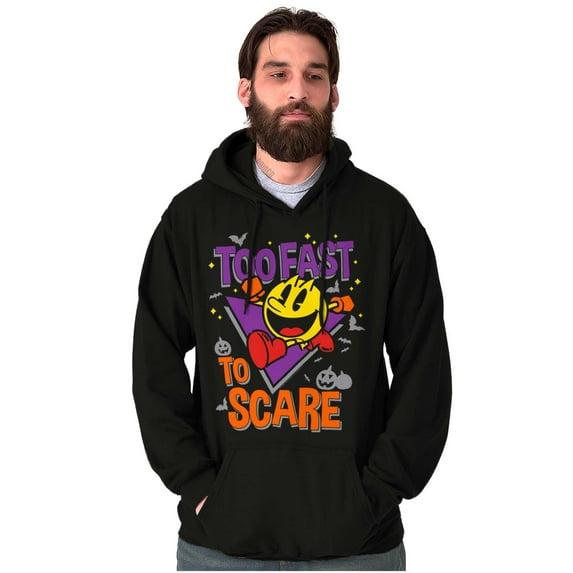 PACMAN Halloween Too Fast To Scare Hoodie Sweatshirt Women Men Brisco Brands X