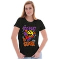 thumbnail image 1 of PACMAN Halloween Too Fast To Scare Women's T Shirt Ladies Tee Brisco Brands X, 1 of 5