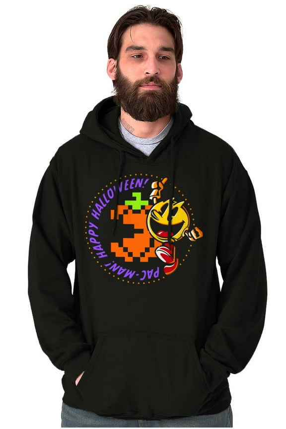 PACMAN Happy Halloween Pumpkin Hoodie Sweatshirt Women Men Brisco Brands S