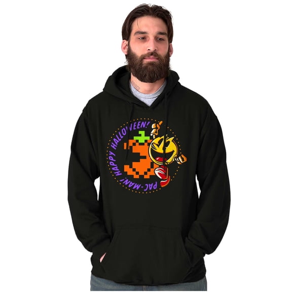 PACMAN Happy Halloween Pumpkin Hoodie Sweatshirt Women Men Brisco Brands X