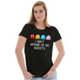 thumbnail image 1 of PACMAN I Ain't Afraid of No Ghosts Women's T Shirt Ladies Tee Brisco Brands S, 1 of 5